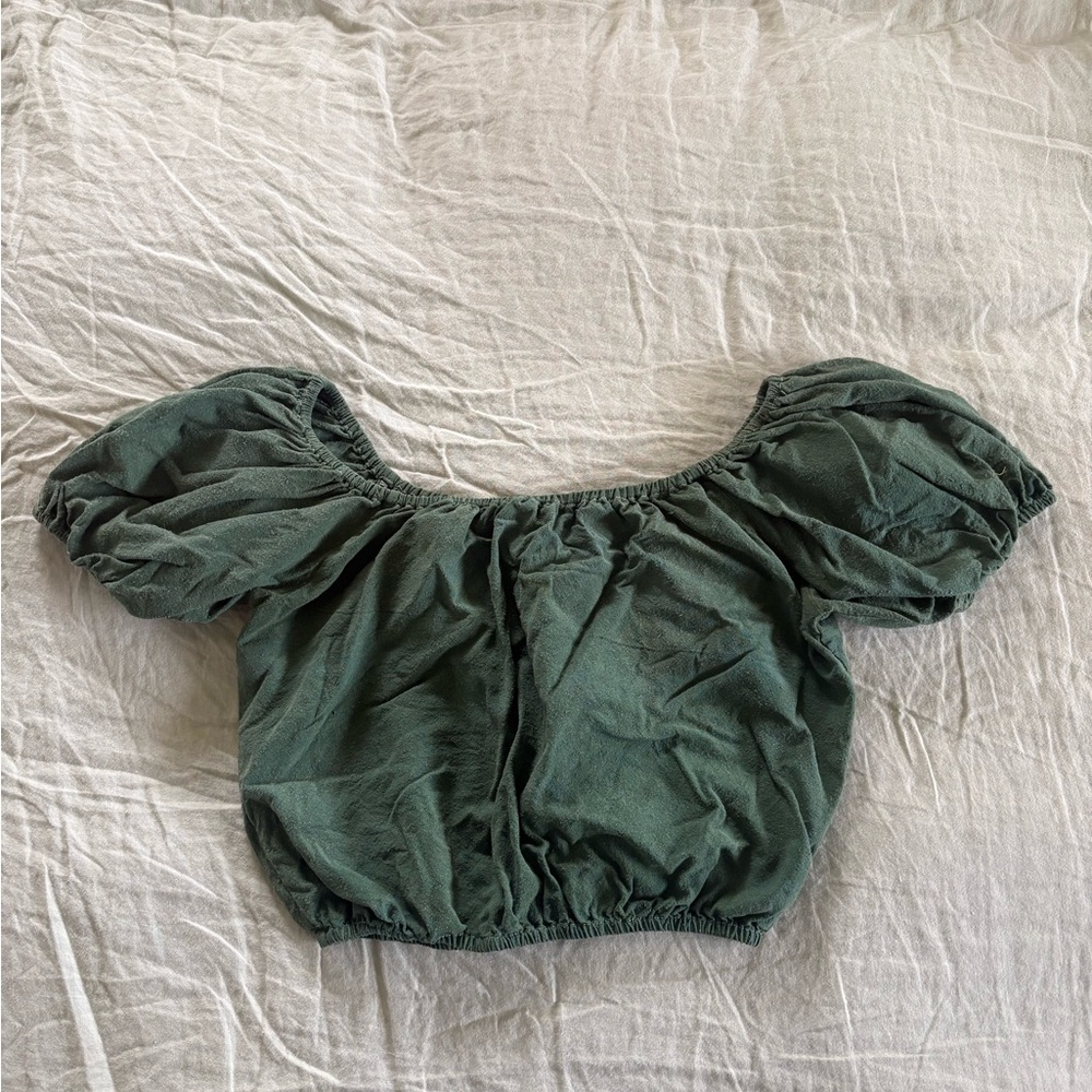 Honeydove vintage puff top